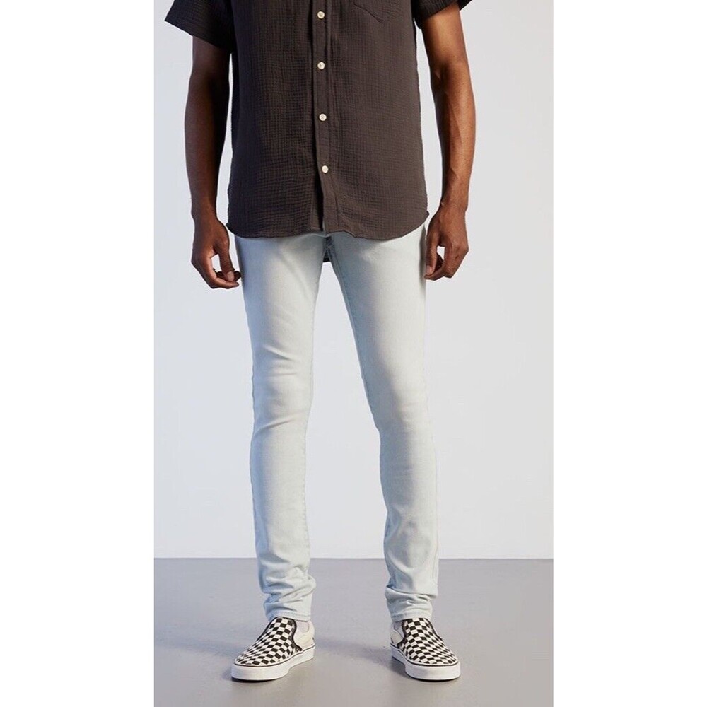 Pacsun Mens Skinny Light Wash Denim Blue Jeans Tag 30x32